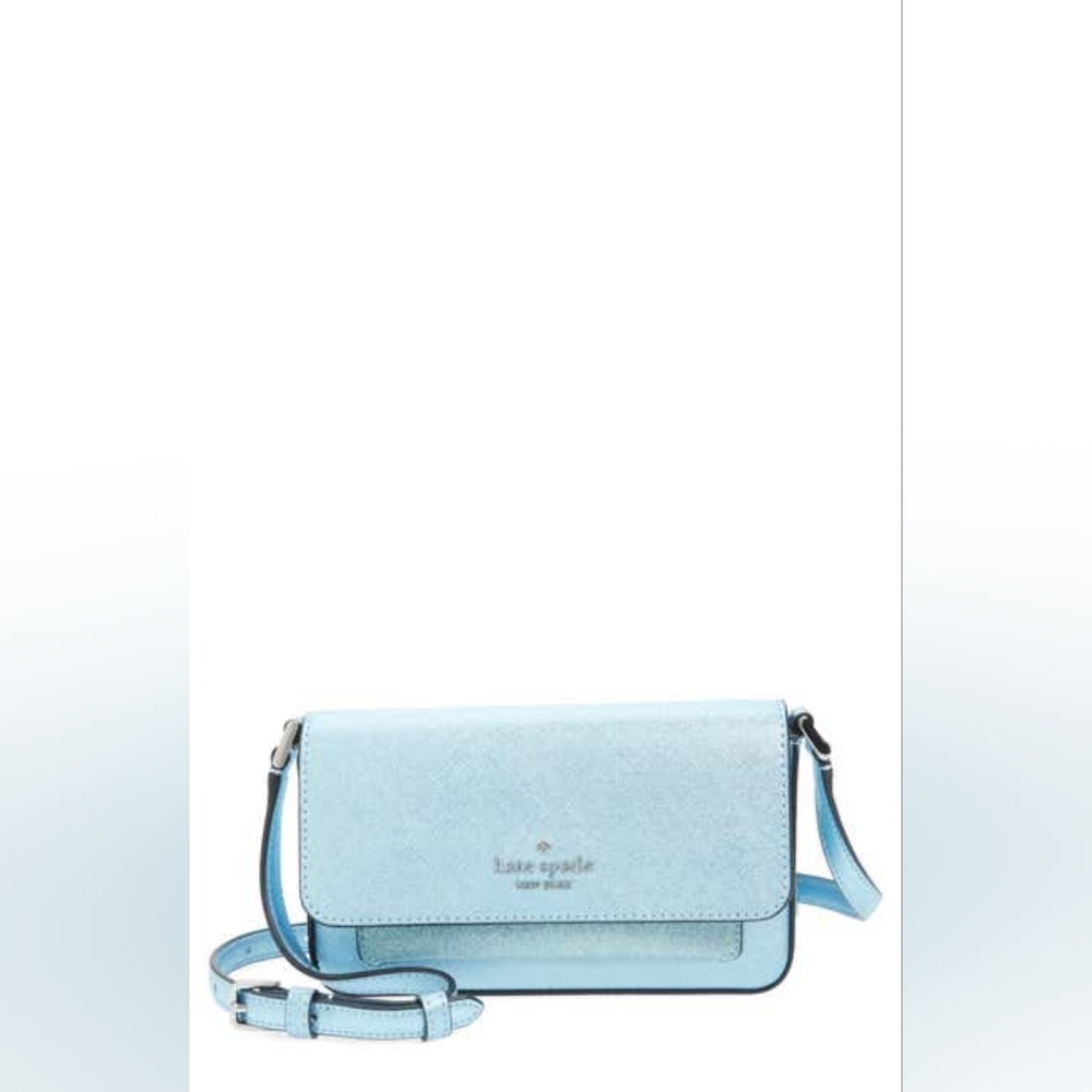 Kate Spade New York glimmer boxed crossbody duo, One Size, FROSTY SKY